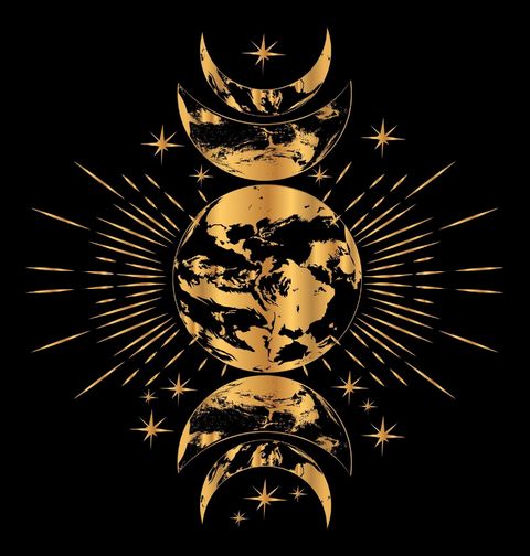 Obrázek produktu Dětské tričko Zlaté Fáze Měsíce