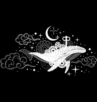 Obrázek 2 produktu Pánská mikina Mechanická Velryba ve Hvězdách