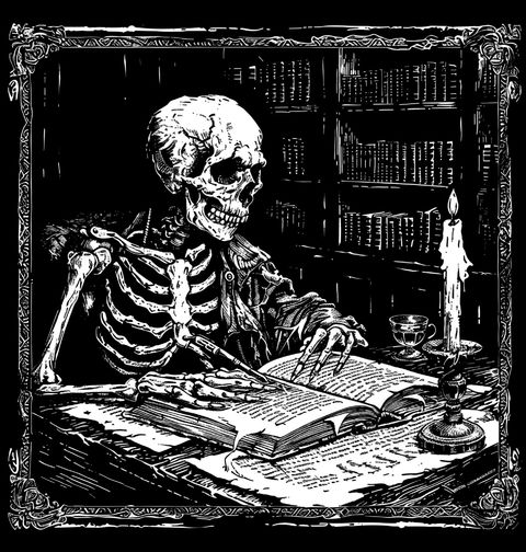 Obrázek produktu Pánská mikina Kostra Knihovníka