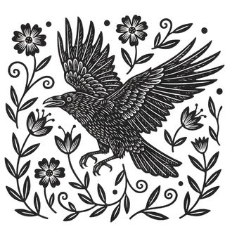 Obrázek 2 produktu Dámské tričko Krkavec mezi Květy