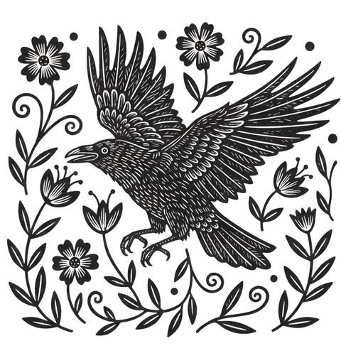 Obrázek produktu Pánské tričko Krkavec mezi Květy