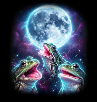 Obrázek 2 produktu Dětské tričko Žáby vyjící na Měsíc