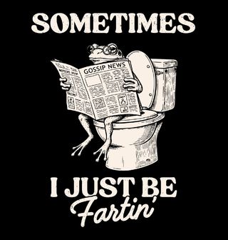 Obrázek 2 produktu Pánské tričko Žába na WC Někdy si prostě jen tak prdím