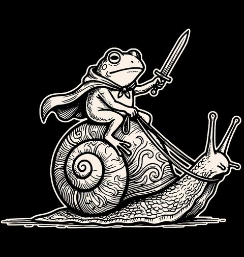 Obrázek produktu Pánské tričko Rytířská Žába na Šnekovi