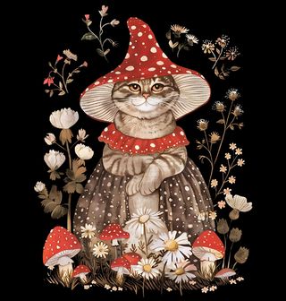 Obrázek 2 produktu Pánská mikina Kočičí Muchomůrka