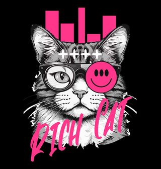 Obrázek 2 produktu Pánské tričko Bohatá Kočka Rich Cat