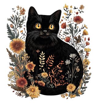 Obrázek 2 produktu Dámské tričko Bombajská Kočka v Květinách
