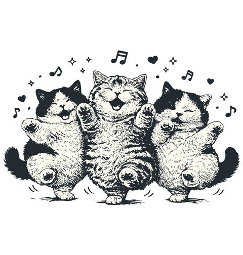 Obrázek produktu Dětské tričko Tancující Koťátka