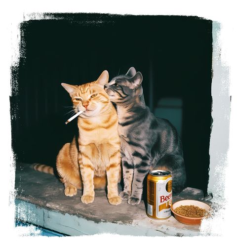 Obrázek produktu Pánské tričko Noční Bohémské Kočky