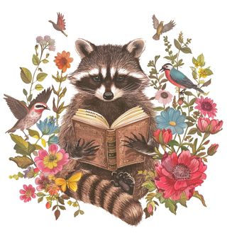 Obrázek 2 produktu Dámské tričko Mýval v Květinové Knihovně