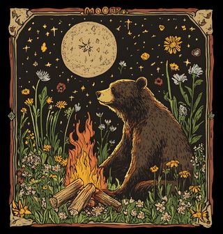 Obrázek 2 produktu Dětské tričko Medvěd u Nočního Táboráku