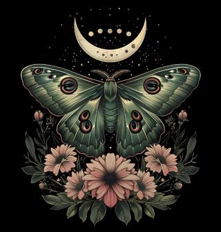 Obrázek 2 produktu Dětské tričko Lunární Můra na Květinách