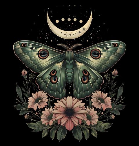 Obrázek produktu Dětské tričko Lunární Můra na Květinách