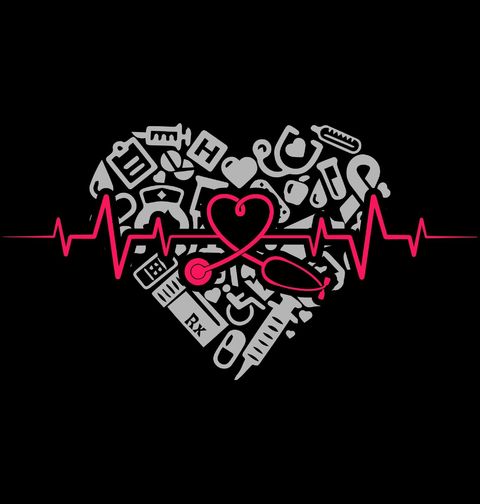 Obrázek produktu Pánská mikina Kardiogram a Srdce Zdravotníka