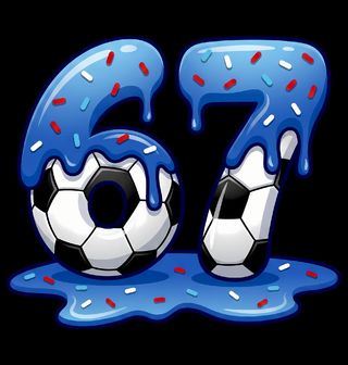 Obrázek 2 produktu Pánské tričko Sladký Fotbalový Meme Six Seven 67