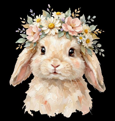 Obrázek produktu Dětské tričko Květinový Králík