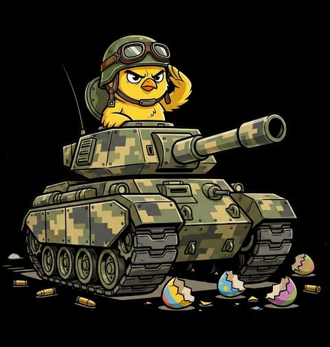 Obrázek produktu Pánské tričko Velikonoční Kuře v Tanku