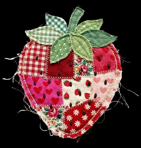 Obrázek produktu Dámské tričko Záplatovaná Jahoda