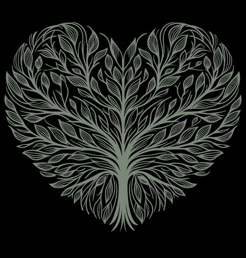 Obrázek produktu Pánská mikina Strom života ve tvaru Srdce