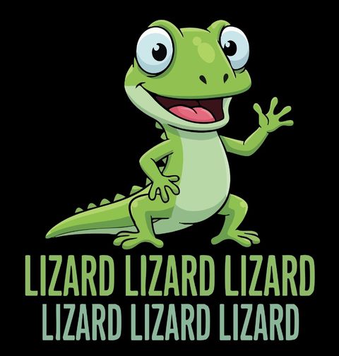 Obrázek produktu Dámské tričko Veselá Ještěrka Lizard Lizard Lizard