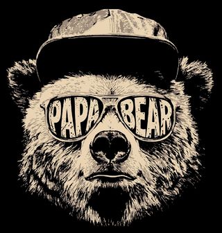 Obrázek 2 produktu Pánské tričko Táta Medvěd Papa Bear