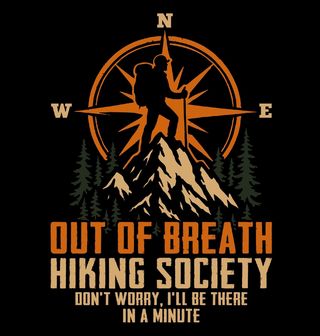 Obrázek 2 produktu Pánské tričko Spolek zadýchaných turistů Out of Breath Hiking Society