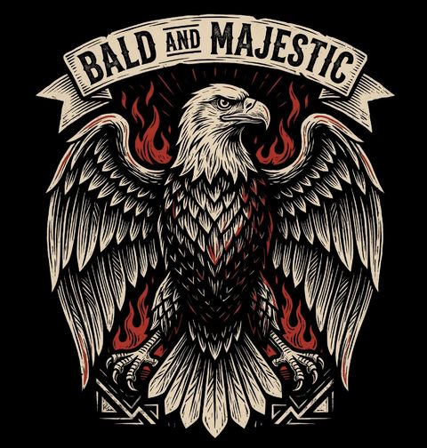 Obrázek produktu Pánské tričko Orel bělohlavý Bald and Majestic