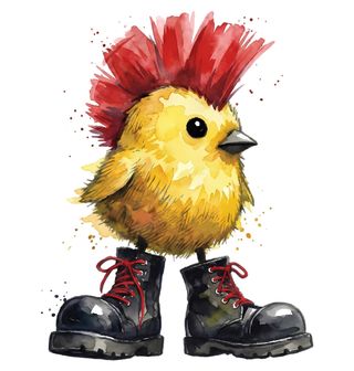 Obrázek 2 produktu Dětské tričko Punkáč Kuře s Čírem