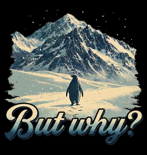 Obrázek produktu Pánská mikina Osamělý Tučňák But Why?