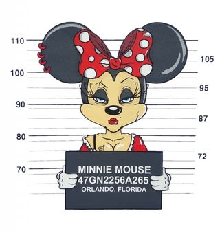 Obrázek 2 produktu Dámské tričko Gangsta Minnie Mouse Busted (Velikost: XL)