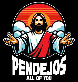 Obrázek 2 produktu Pánské tričko Španělský Ježíš Pendejos All of You