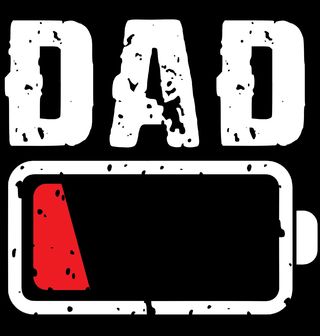 Obrázek 2 produktu Pánské tričko Táta Vybitá baterie DAD