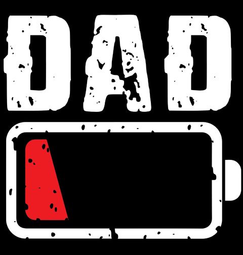 Obrázek produktu Pánské tričko Táta Vybitá baterie DAD