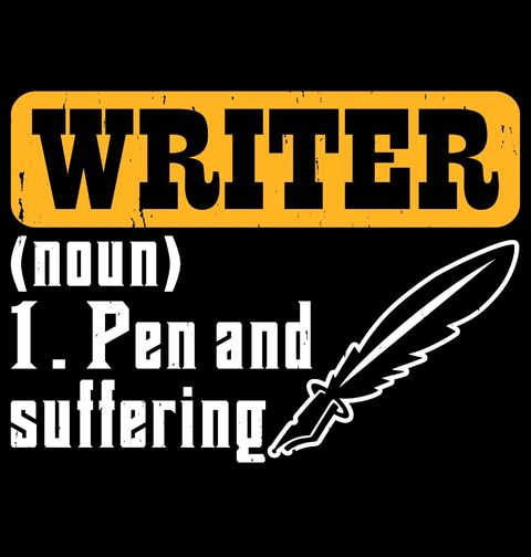 Obrázek produktu Pánské tričko Spisovatel - Pero a Utrpení Writer