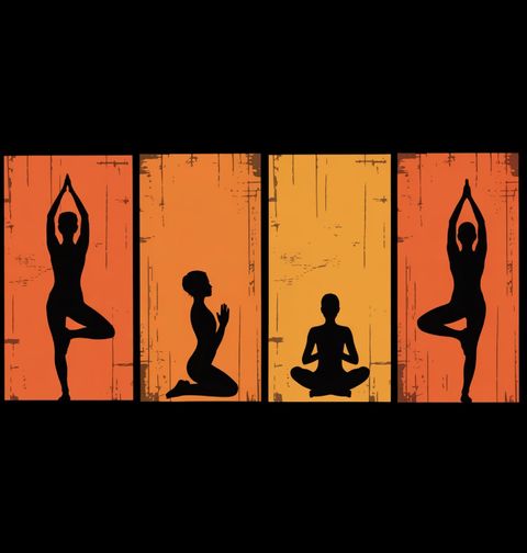 Obrázek produktu Dámské tričko Silueta Jogína