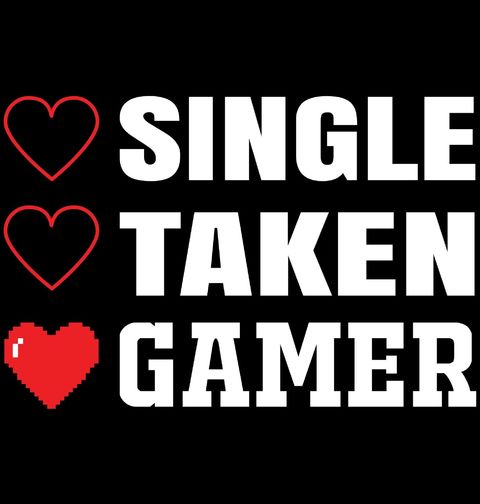 Obrázek produktu Dámské tričko Single? Taken? Gamer!