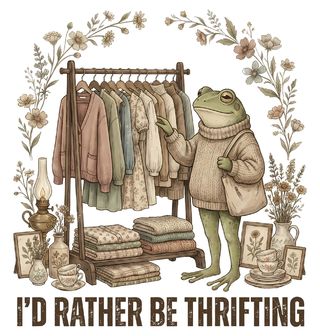 Obrázek 2 produktu Dětské tričko Žába na Nákupech I’d rather be thrifting
