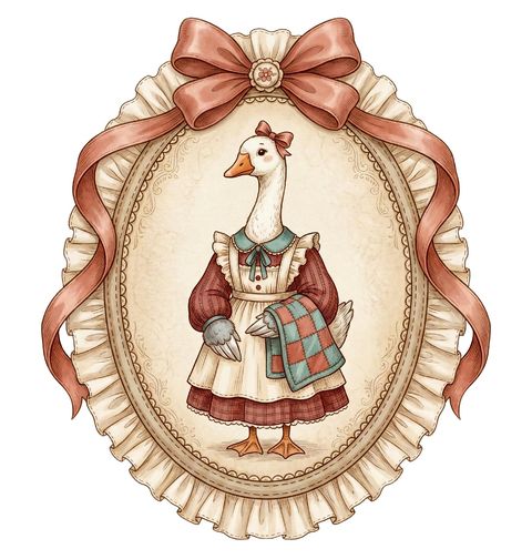 Obrázek produktu Dámské tričko Starožitný Talíř Husa v Šatech Folk