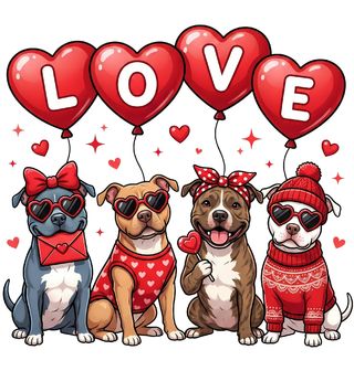 Obrázek 2 produktu Dětské tričko Zamilovaní Američtí Stafordšírští Teriéři LOVE