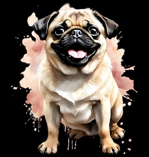 Obrázek produktu Dámské tričko Usměvavý Mops