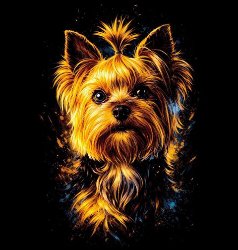 Obrázek produktu Dámské tričko Elegantní Jorskšírský Teriér