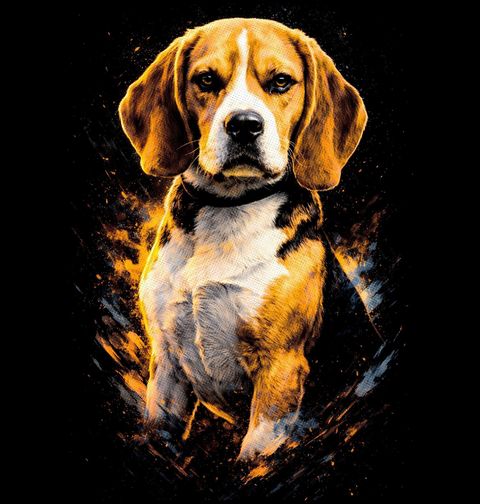 Obrázek produktu Dámské tričko Majestátní Bígl