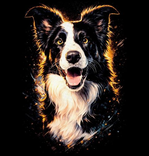 Obrázek produktu Pánské tričko Chytrá Border kolie