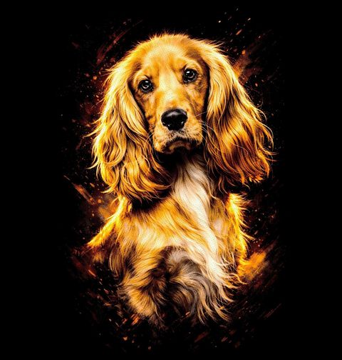 Obrázek produktu Dámské tričko Zlatý Kokršpaněl