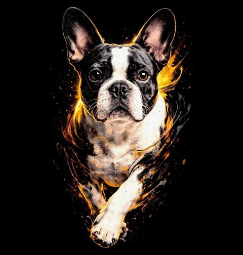 Obrázek produktu Pánská mikina Bostonský teriér v Běhu