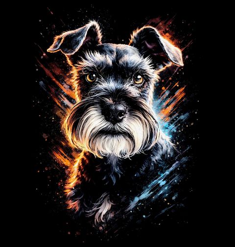 Obrázek produktu Dámské tričko Vousatý Knírač