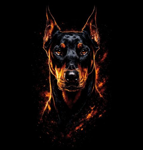 Obrázek produktu Dámské tričko Elegantní Dobrman