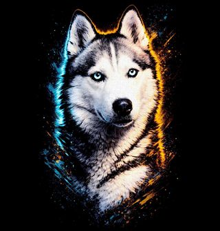 Obrázek 2 produktu Dětské tričko Ledový Pohled Sibiřského huskyho