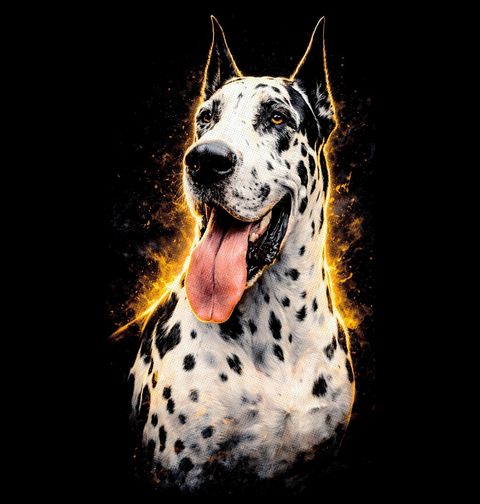 Obrázek produktu Dámské tričko Harlekýnská Německá doga