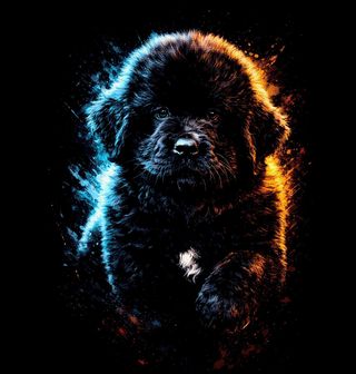 Obrázek 2 produktu Dámské tričko Novofundlandský pes Newfoundland dog